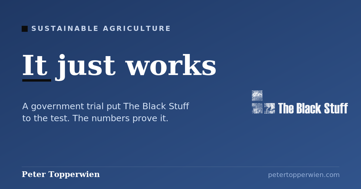 It just works: a government trial puts The Black Stuff to the test