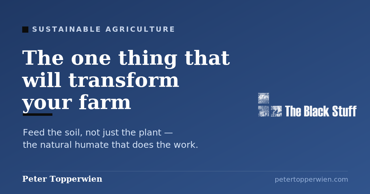 The one thing that will transform your farm